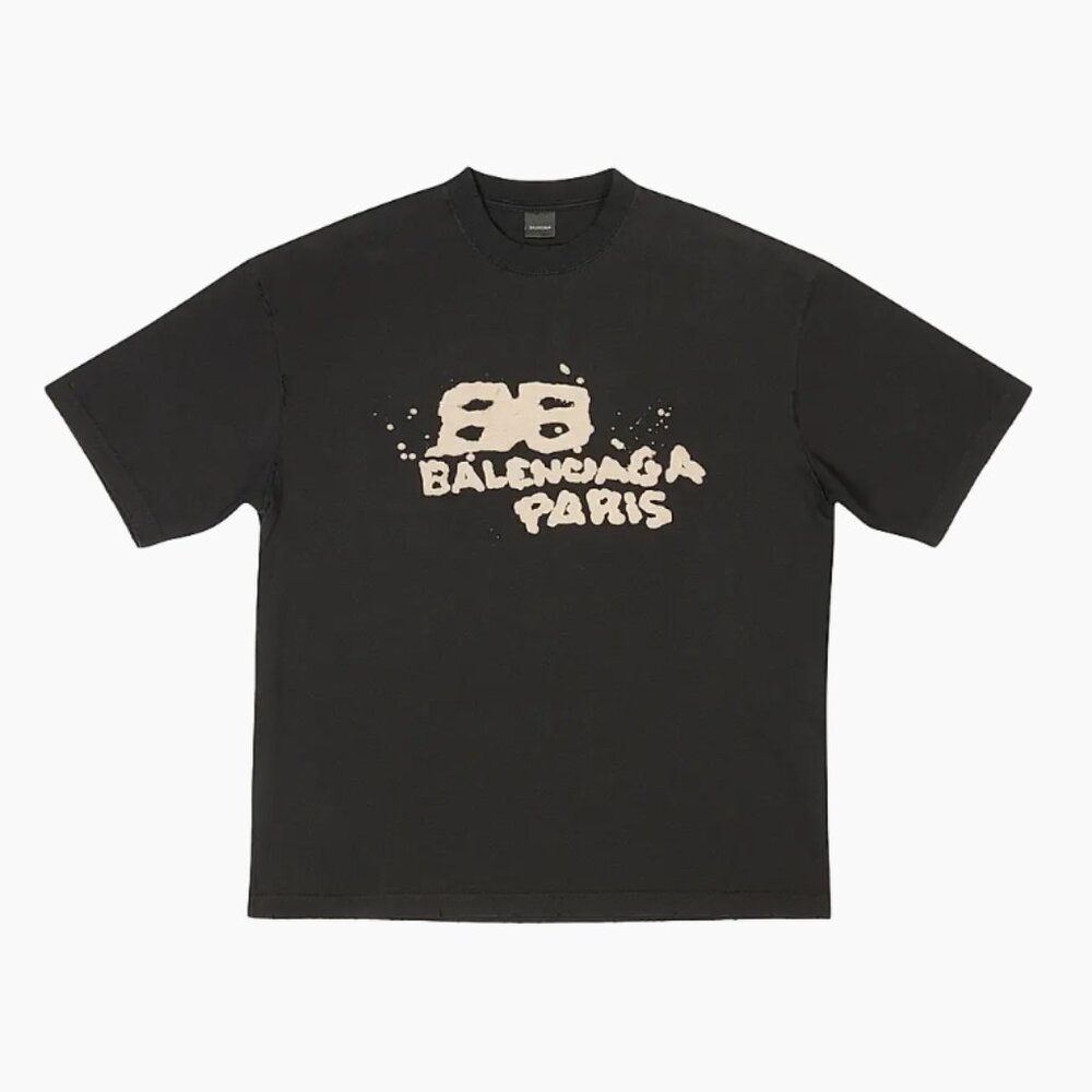 Balenciaga Hand-drawn Bb Icon T-shirt Medium Fit
